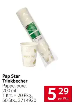 Transgourmet Pap Star Trinkbecher Angebot