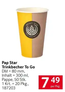 Transgourmet Pap Star Trinkbecher To Go Angebot