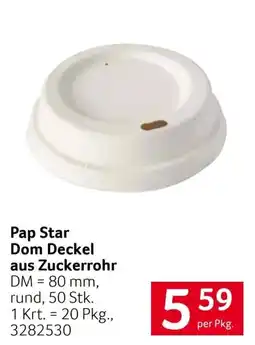 Transgourmet Pap Star Dom Deckel aus Zuckerrohr Angebot