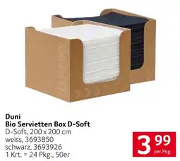 Transgourmet Duni Bio Servietten Box D-Soft Angebot