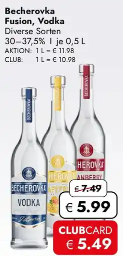 Travel FREE Becherovka Fusion, Vodka Angebot