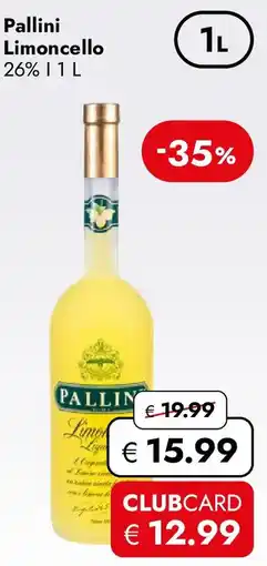 Travel FREE Pallini Limoncello 26% Angebot