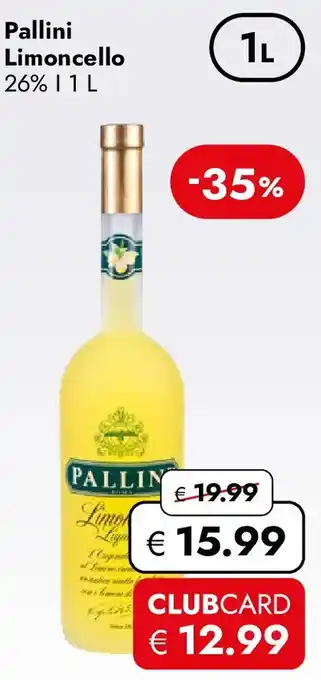 Travel FREE Pallini Limoncello 26% Angebot