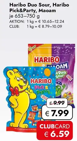 Travel FREE Haribo Duo Sour, Haribo Pick&Party, Maoam Angebot