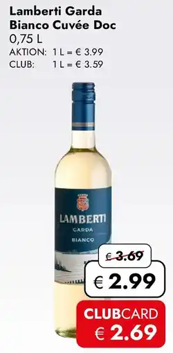 Travel FREE Lamberti Garda Bianco Cuvée Doc Angebot