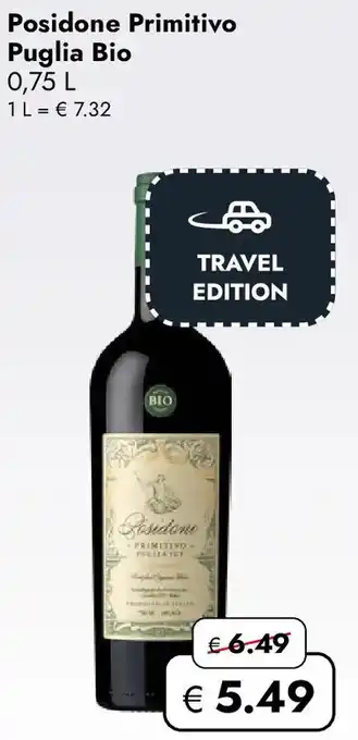 Travel FREE Posidone Primitivo Puglia Bio Angebot