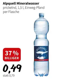 Der Grissemann Alpquell Mineralwasser prickelnd Angebot