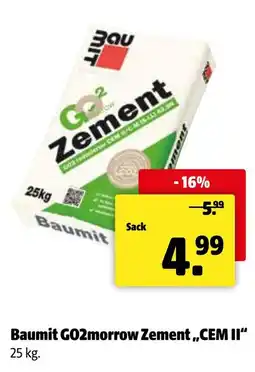 Der Grissemann Baumit GO2morrow Zement Angebot