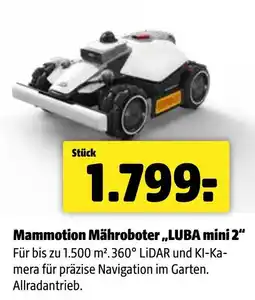Der Grissemann Mammotion Mähroboter „LUBA mini 2“ Angebot