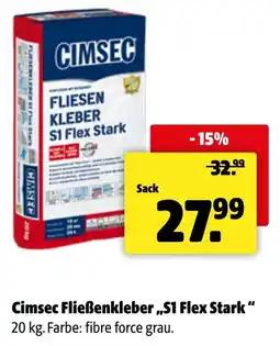 Der Grissemann Cimsec Fliesenkleber „S1 Flex Stark“ Angebot