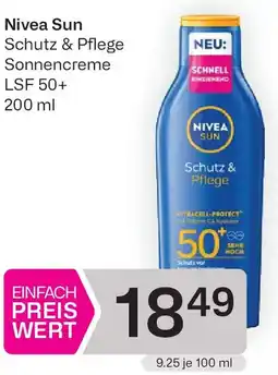 Bipa Nivea Sun Schutz & Pflege Sonnencreme LSF 50+ Angebot