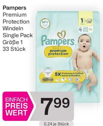 Bipa Pampers Premium Protection Windeln Angebot