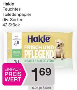 Bipa Hakle Feuchtes Toilettenpapier Angebot