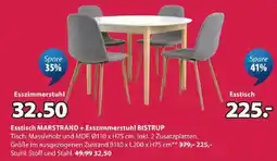 JYSK Esstisch MARSTRAND + Esszimmerstuhl BISTRUP Angebot