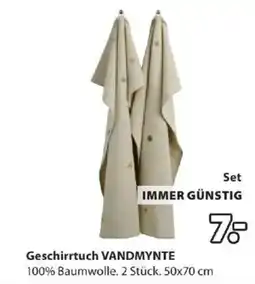 JYSK Geschirrtuch VANDMYNTE Angebot