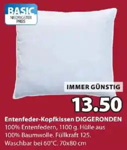 JYSK Entenfeder-Kopfkissen DIGGERONDEN Angebot