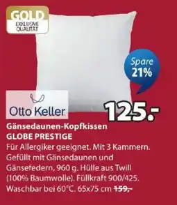 JYSK Otto Keller Gänse daunen-Kopfkissen Angebot
