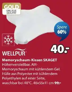 JYSK Wellpur Memoryschaum-Kissen SKAGET Angebot
