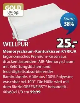 JYSK Wellpur Memoryschaum-Konturkissen KYRKJA Angebot