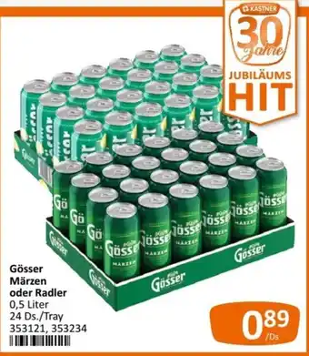 Gösser Märzen oder Radler