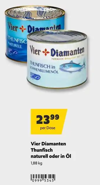Vier Diamanten Thunfisch
