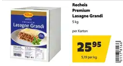 Eurogast Grissemann Recheis Premium Lasagne Grandi Angebot