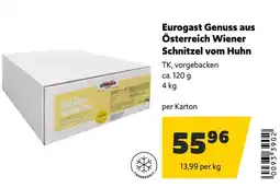 Eurogast Grissemann Eurogast Genuss aus Österreich Wiener Schnitzel vom Huhn Angebot