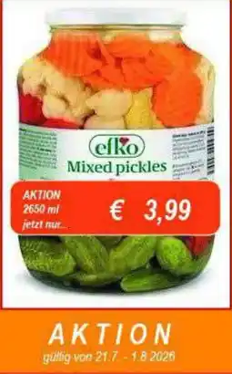 Nemetz Markt efko Mixed pickles Angebot
