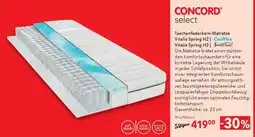 Matratzen Concord Taschenfederkern-matratze vitalis spring h2 coolflex vitalis spring h3 Angebot