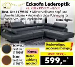 Norma Ecksofa Lederoptik Angebot