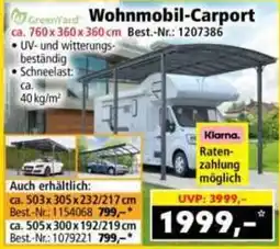 Norma GreenYard Wohnmobil-Carport Angebot