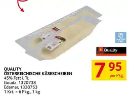 Transgourmet Quality Österreichische Käsescheiben Angebot
