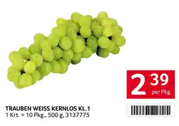 Transgourmet Trauben Weiss Kernlos Kl.1 Angebot