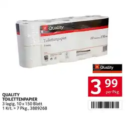 Transgourmet Quality Toilettenpapier Angebot
