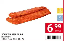 Transgourmet Schwein Spare Ribs Angebot