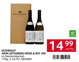 Transgourmet Esterhazy Wein Leithaberg Weiss & Rot 2er Angebot