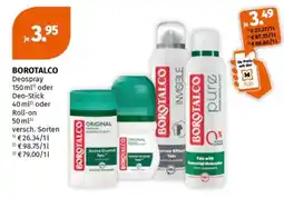 Müller Borotalco Deospray oder Deo-Stick oder Roll-on Angebot
