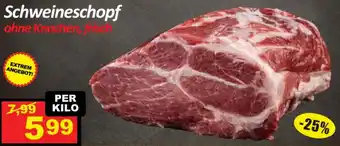 Schweineschopf ohne Knochen, frisch