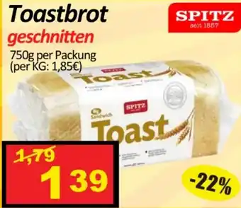 Wurstico Toastbrot geschnitten SPITZ Angebot