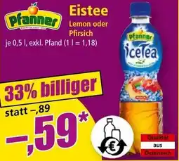 Norma Pfanner Eistee Angebot