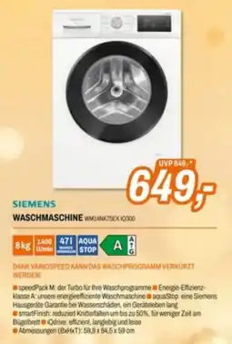 Expert Siemens Waschmaschine WM14NK75EX IQ300 Angebot
