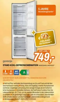 Expert gorenje STAND-KÜHL-GEFRIERKOMBINATION Angebot