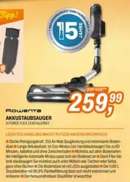 Expert Rowenta Akkustaubsauger X-FORCE FLEX 13.60 ALLERGY Angebot