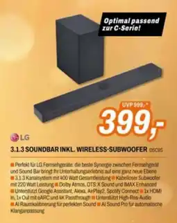 Expert LG 3.1.3 Soundbar inkl. Wireless-Subwoofer DSCRS Angebot