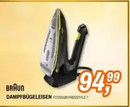 Expert Braun Dampfbügeleisen FI7255GR Freestyle 7 Angebot