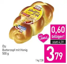 Sutterlüty Ölz Butterzopf mit Honig Angebot