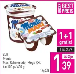 Sutterlüty Zott Monte Maxi Schoko Angebot