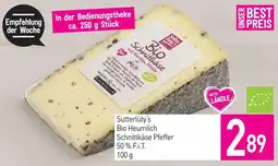 Sutterlüty Sutterlüty's Bio Heumilch Schnittkäse Pfeffer Angebot