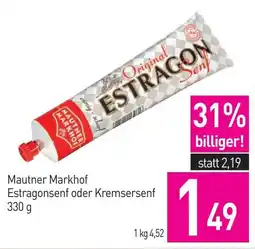 Sutterlüty Mautner Markhof Estragonsenf Angebot