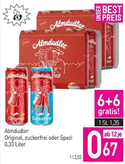 Sutterlüty Almdudler Original, zuckerfrei oder Spezi Angebot